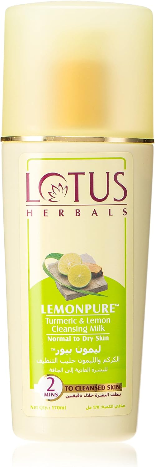 Lotus Herbals Lemonpure Turmeric & Lemon Cleansing Milk - 170 ml