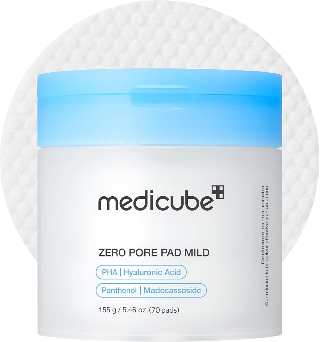 Medicube Zero Pore Pads Mild 2.0 - PHA Exfoliating Toner Pads - 70 Sheets
