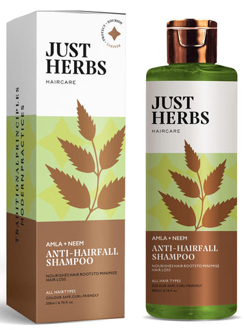 Just Herbs Anti-Hairfall Shampoo With Amla & Neem 200ml