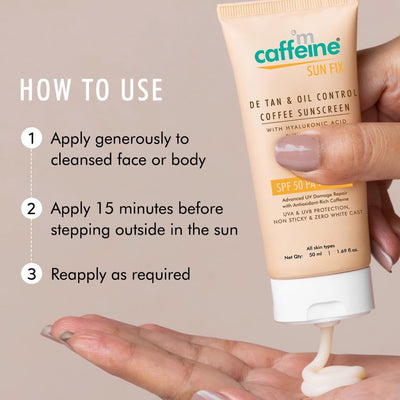 mCaffeine Coffee Sunscreen Lotion SPF 50 - 100ml - Image 6