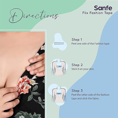 شريط سانفي فليكس للأزياء والأقمشة، 36 قطعة مزدوجة الجوانب