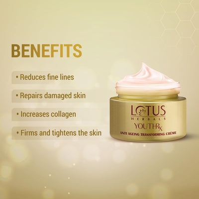 Lotus Herbal Youthrx Anti Ageing Transforming Face Cream - 50gm - Image 4