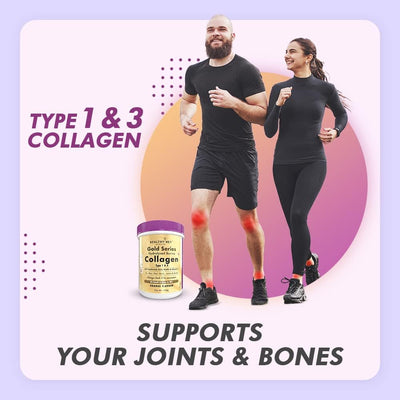 HealthyHey Nutrition Gold Series Hydrolysed Bovine Collagen Type 1 & 3, 200g - Orange - Image 6