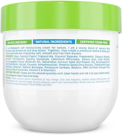 Mamaearth Baby Moisturizing Cream with Almond Oil & Shea Butter - 200g - Image 8