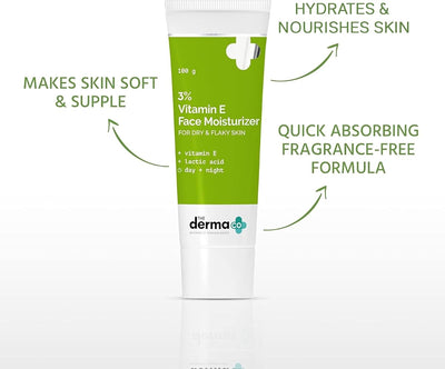 The Derma Co Face Moisturiser with 3% Vitamin E & Lactic Acid - 100g - Image 3