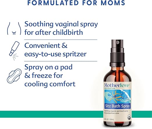 Motherlove Postpartum Sitz Bath Spray - Feminine Care - 2 fl oz - Image 2