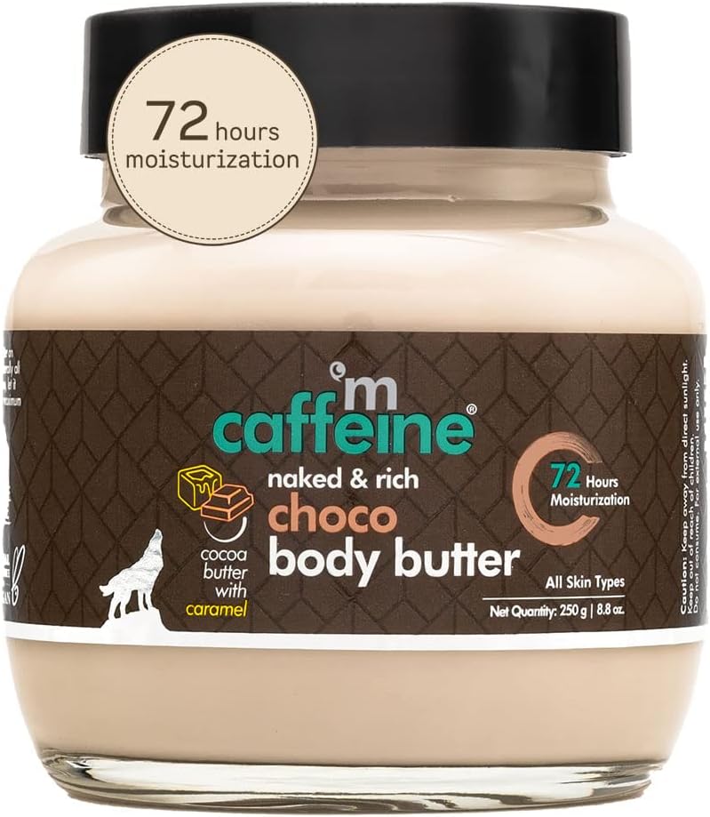mCaffeine Choco Body Butter - Intense Moisturization, Cocoa Butter - 250g