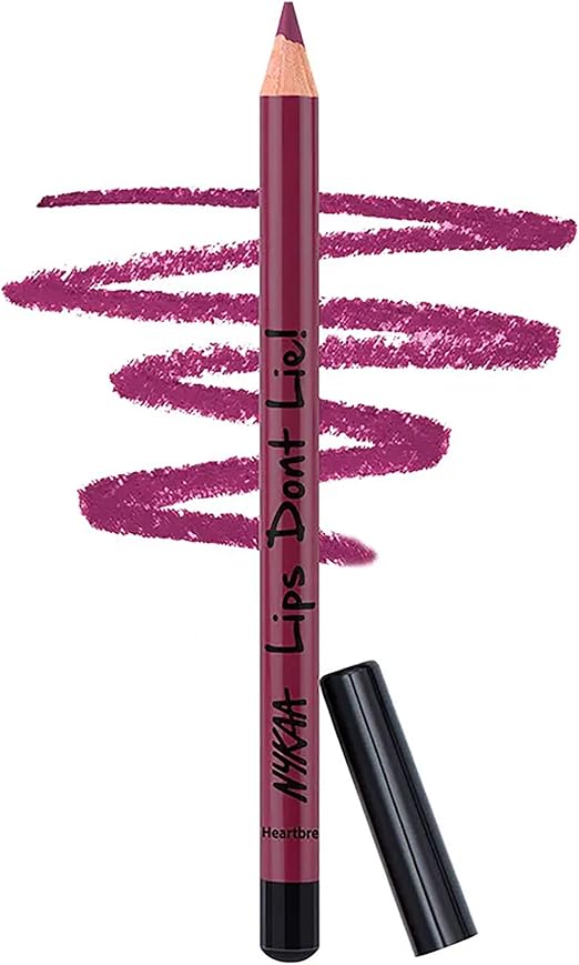 Nykaa lips Don't Lie Lip liner  Heart Breaker07