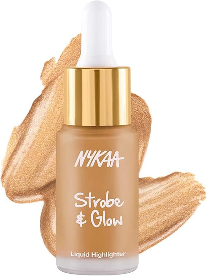 Nykaa Strobe & Glow Liquid Highlighter - Gold Mine 30ml