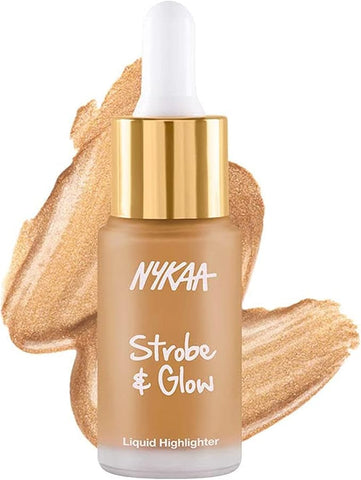 Nykaa Strobe & Glow Liquid Highlighter  Gold Mine