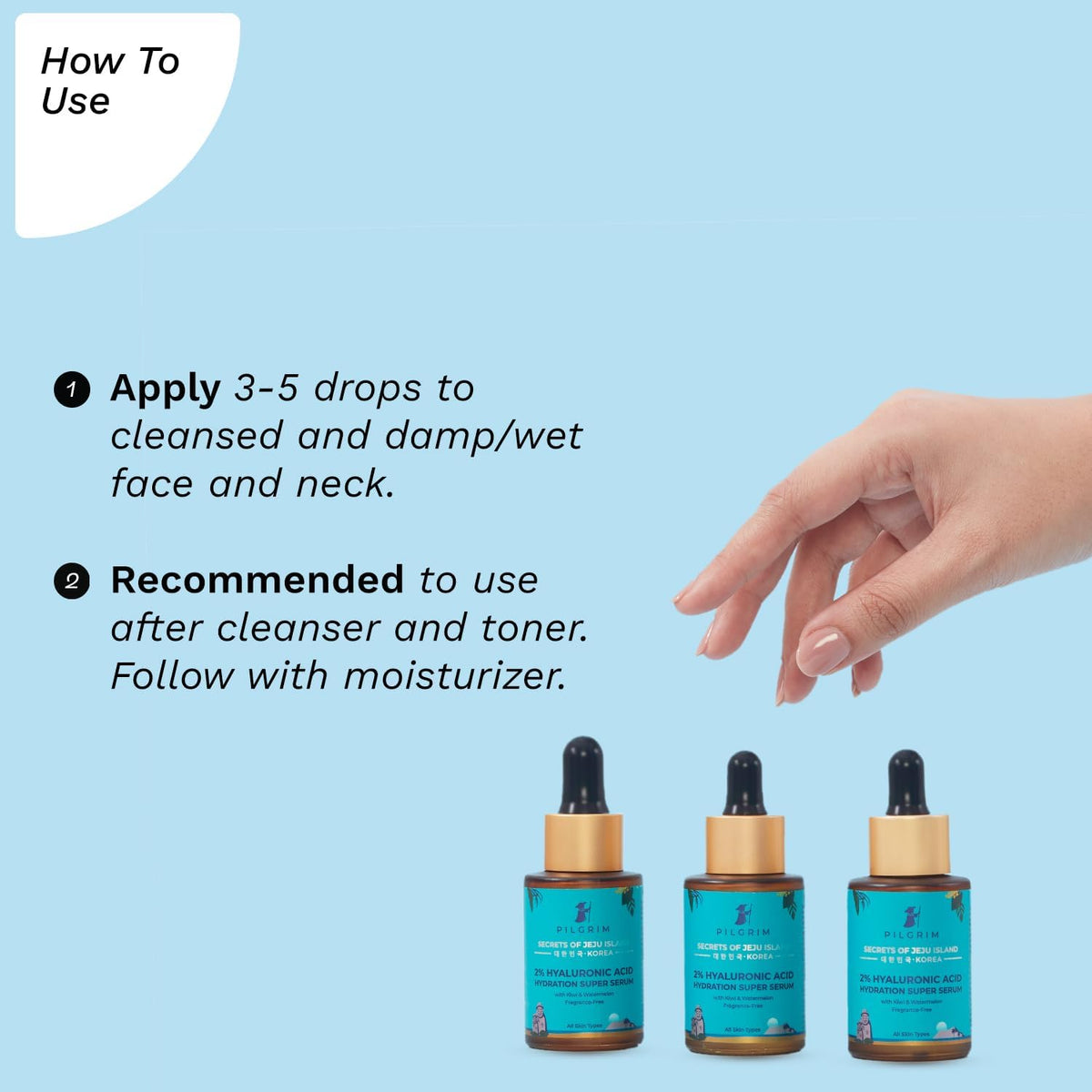 Pilgrim 2% Hyaluronic Acid Hydration Super Serum with Kiwi Extracts, 30ml - Korean Skincare