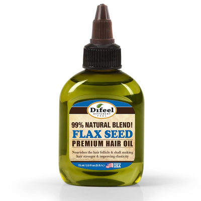 Difeel 99% Natural Blend Flax Seed Hair Oil - 75ml