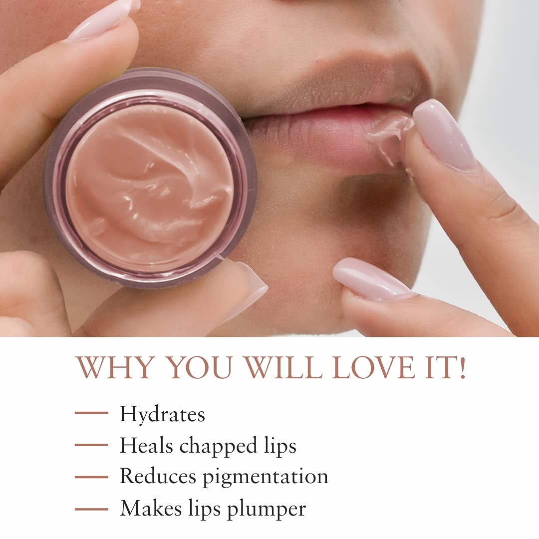 Just Herbs Ayurvedic & Vegan Peach Lip Scrub & Mask Duo for Chapped & Pigmented Lips, 30G - Image 4