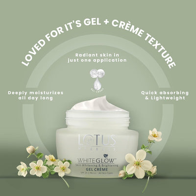 Lotus Herbal Whiteglow Gel Creme with SPF 25 - 60g - Image 2
