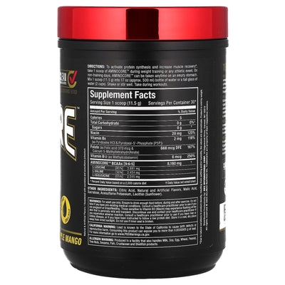 Allmax Nutrition Aminocore BCAA Powder - Pineapple Mango, 345g - Image 2