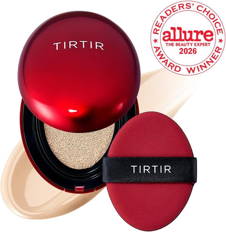 TIRTIR Mask Fit Red Cushion Foundation | Japan's No.1 Choice for Glass skin, Long-Lasting, Lightweight, Buildable Coverage, Semi-Matte (17N Vanilla, 18g (Pack of 1)) - Image 2
