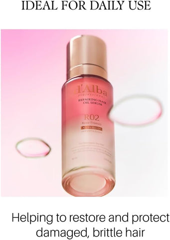 d'Alba Professional Repairing Hair Oil Serum Lightweight Leave-In Oil for Dry, Damaged Hair, Deep Nourish & Gloss Finish with Keratin Complex & Amino Acids, Vegan formula 75ml - Image 6