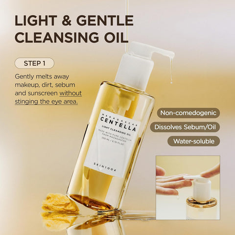 SKIN1004 Madagascar Centella Double Cleansing Duo (Centella Ampoule Foam + Centella Light Cleansing Oil) - Image 3