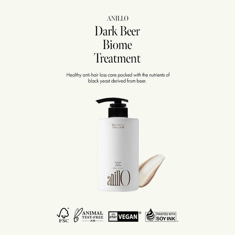 Dark Beer Biome Conditioner Treatment – Vegan Hair Repair & Strengthening Conditioner with Beer Yeast, Biotin & Amino Acid Complex – Soothing & Nourishing Scalp Care – 500ml / 16.9 fl oz - Image 2