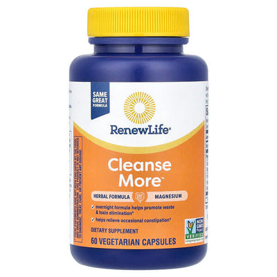RenewLife Cleanse More - Natural Condition Support, 60 Capsules