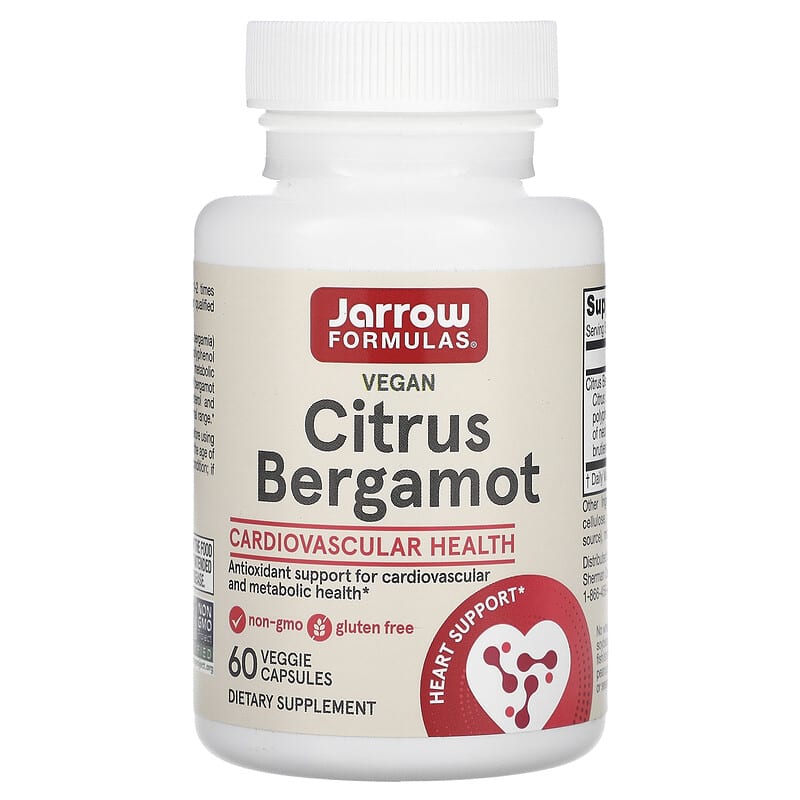 Jarrow Formulas Vegan Citrus Bergamot, Condition Support, 60 Veggie Capsules (500 mg) - Image 2