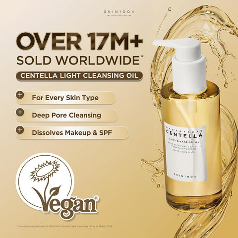 SKIN1004 Madagascar Centella Light Cleansing Oil, 200ml | Deep Cleansing | Gentle and Non-Irritating Formula | Removes Makeup and Impurities | Moisturizes Skin - Image 2