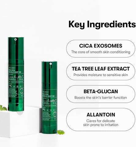 VT COSMETICS Pro Cica Reedle Shot 100, Centella Asiatica Microneedling Serum, Cica Exosome, Soothing, Hyaluronic Acid, Soft Skin, Glass Skin, Korean Skincare Booster 1.69 Fl Oz.(50ml) - Image 4