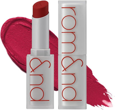 rom&nd Zero Matte Lipstick 3g, 20 RED DIVE, Intense Color, Highly Pigmented, Last All Day, Weightless, Smooth Velvet Texture, Matte Finish, Without Drying or Flaking