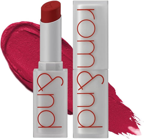 rom&nd Zero Matte Lipstick 3g, 20 RED DIVE, Intense Color, Highly Pigmented, Last All Day, Weightless, Smooth Velvet Texture, Matte Finish, Without Drying or Flaking