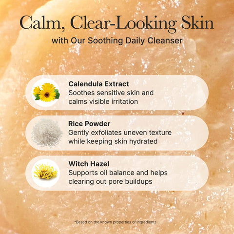 Arencia Calendula Rice Mochi Fresh Cleanser - Moisturizing, Brightening & Deep-Cleansing (120g) - Image 5