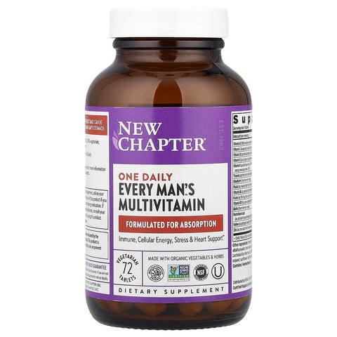 New Chapter Every Woman's one daily MULTIVITAMINS with Nutrients for Immune, Heart, Digestive & Energy Support 72 Vegetarian Tablets (Dietary Supplement) (Red)