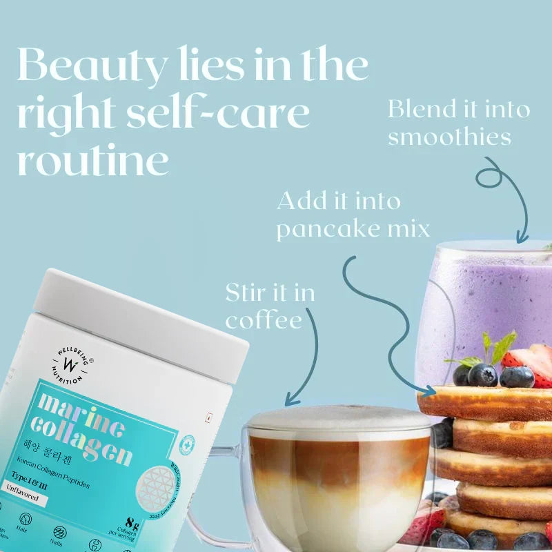 Wellbeing Nutrition Pure Korean Marine Collagen Peptides - Unflavored Beauty Supplement - Image 4