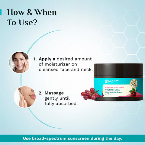 كريم ليلي مضاد للشيخوخة بخلاصة العنب الأحمر الفرنسي من بيلجريم، ٥٠ غرام