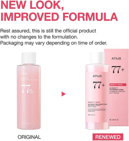 ANUA Peach 77 Niacin Essence Toner, Facial Toner for Glass Skin, Niacinamide, Panthenol, Ceramides, Korean Skin Care, Facial Toner for Glass Skin, 250ml/8.45 fl.oz. - Image 2