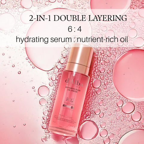 d'Alba Professional Repairing Hair Oil Serum Lightweight Leave-In Oil for Dry, Damaged Hair, Deep Nourish & Gloss Finish with Keratin Complex & Amino Acids, Vegan formula 75ml - Image 3