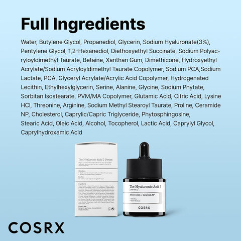COSRX The Hyaluronic Acid 3 Serum 20ml - Image 8