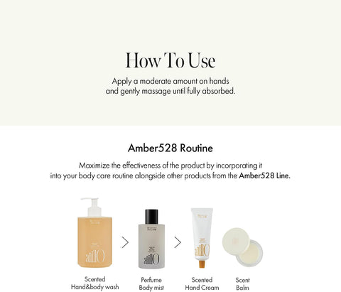 ANILLO Amber528 Scented Hand Cream – Vegan Moisturizer with Yuzu Extract, Hinoki Cypress Oil, Shea Butter & Ceramide – Amber Scent, Paraben-Free, 1.69 fl. oz - Image 6