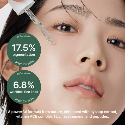Arencia Hyssop Glow Serum, 10% Niacinamide, 12% Vitamin A,C,E - Hydrating, Moisturizing, Anti-Aging Serum for Korean Glass Skin - Image 4