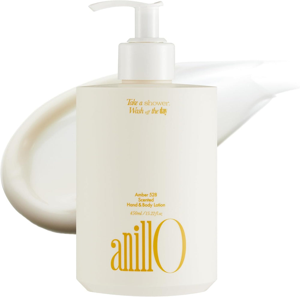 Amber528 Body Lotion – Hydrating Yuzu & Cedarwood, Fast-Absorbing & Non-Greasy, Moisturizer with Ceramide & Hyaluronic Acid for Dry Skin, Daily Use 450ml / 15.22 fl oz