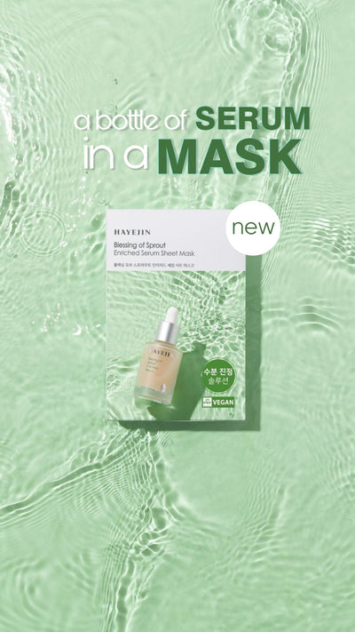 Hayejin Blessing of Sprout Enriched Serum Sheet Mask - Hydrating & Nourishing Single Use Mask - Image 3
