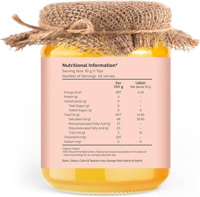 Auric A2 Desi Cow Ghee - Bilona Curd Churned, Lab Tested - 500ml - Image 2