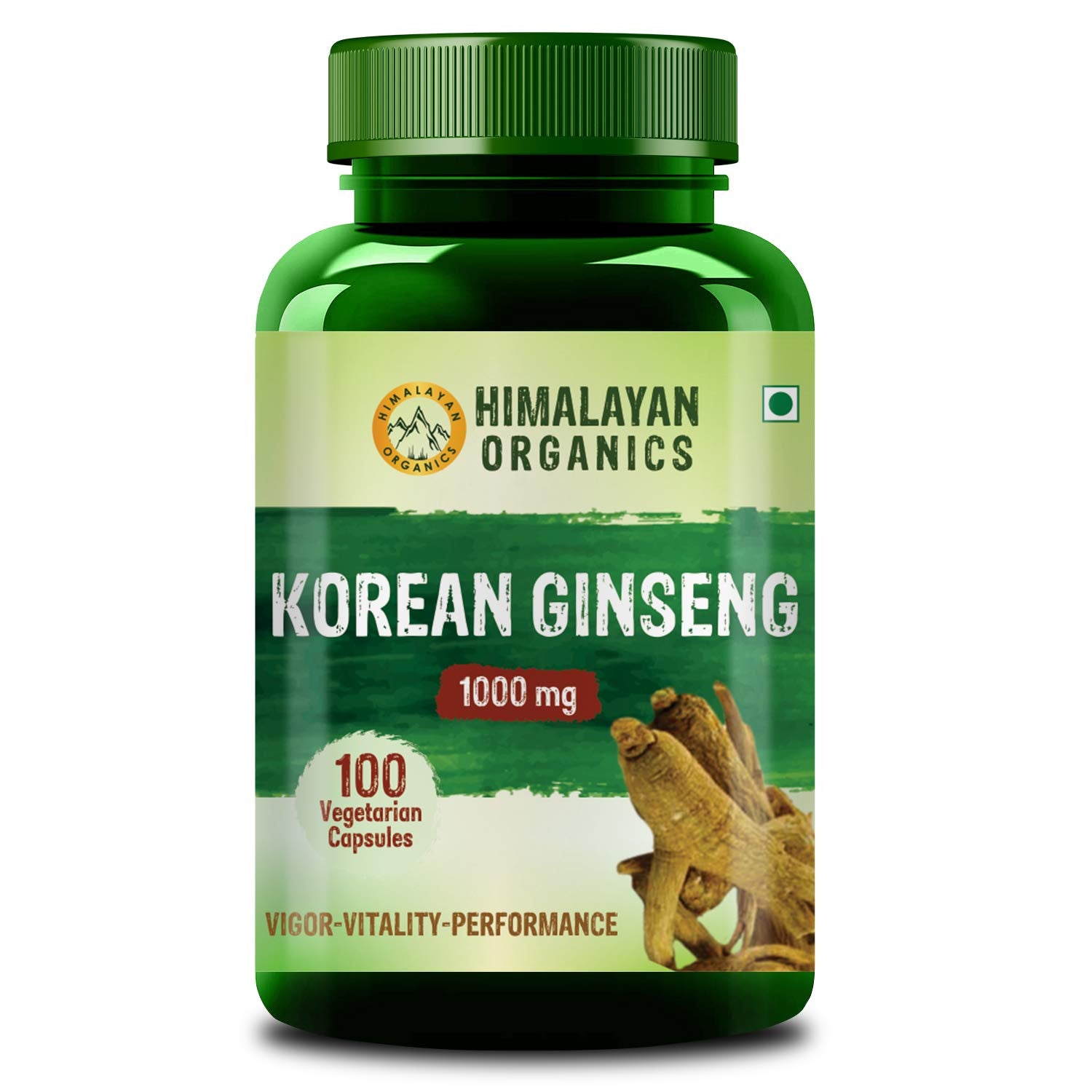Himalayan Organics Korean Ginseng 1000mg 100 Tablets