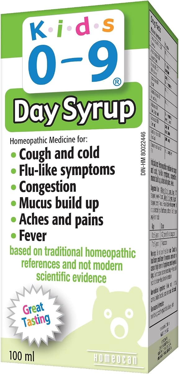 Kids Homeocan 0-9 Cough & Cold Night Syrup - Herbal Formula, 100ml