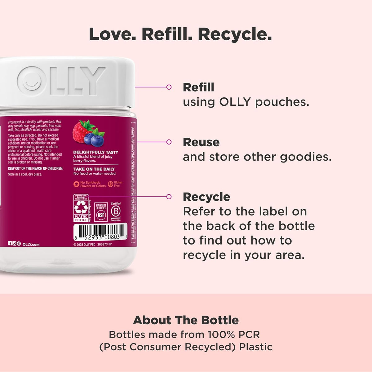 Olly Women's Daily Multivitamin Gummies - 130 Count - Image 2
