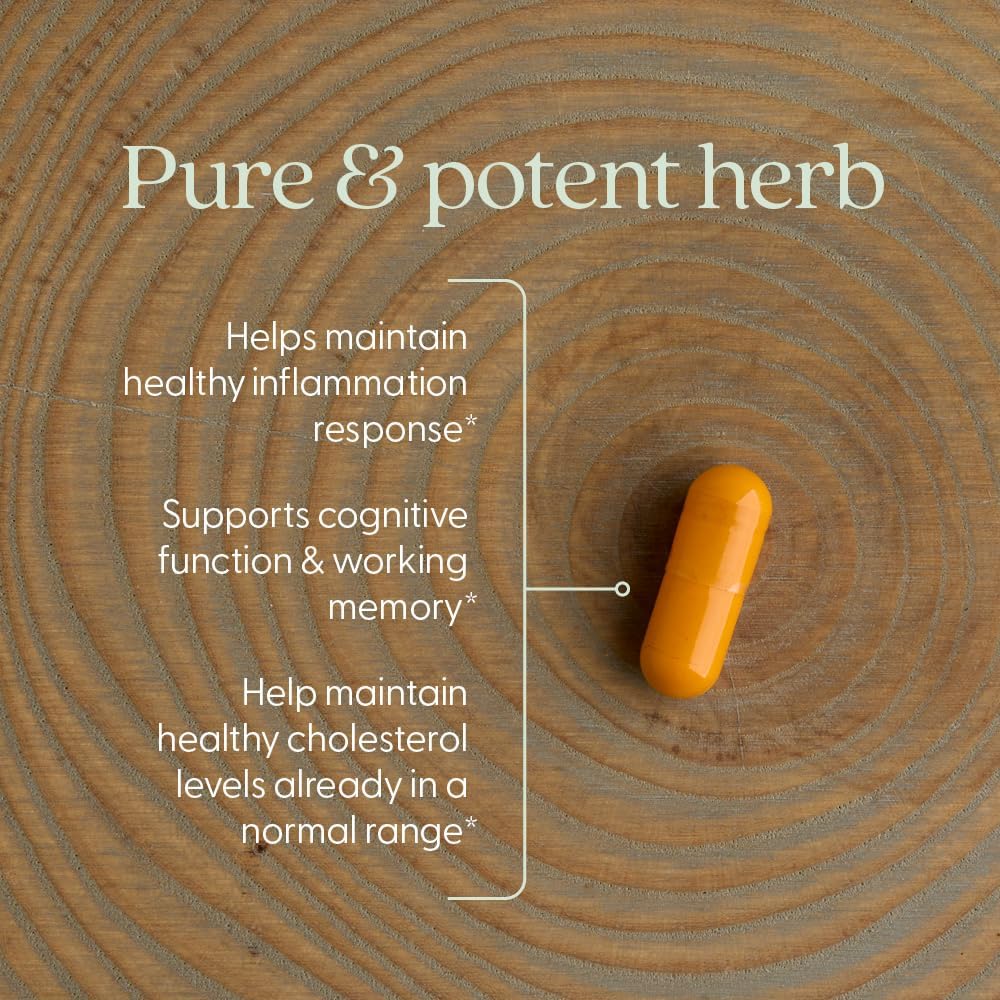 New Chapter Herbal & Ayurvedic Turmeric Force - 30 Vegetarian Capsules - Image 3