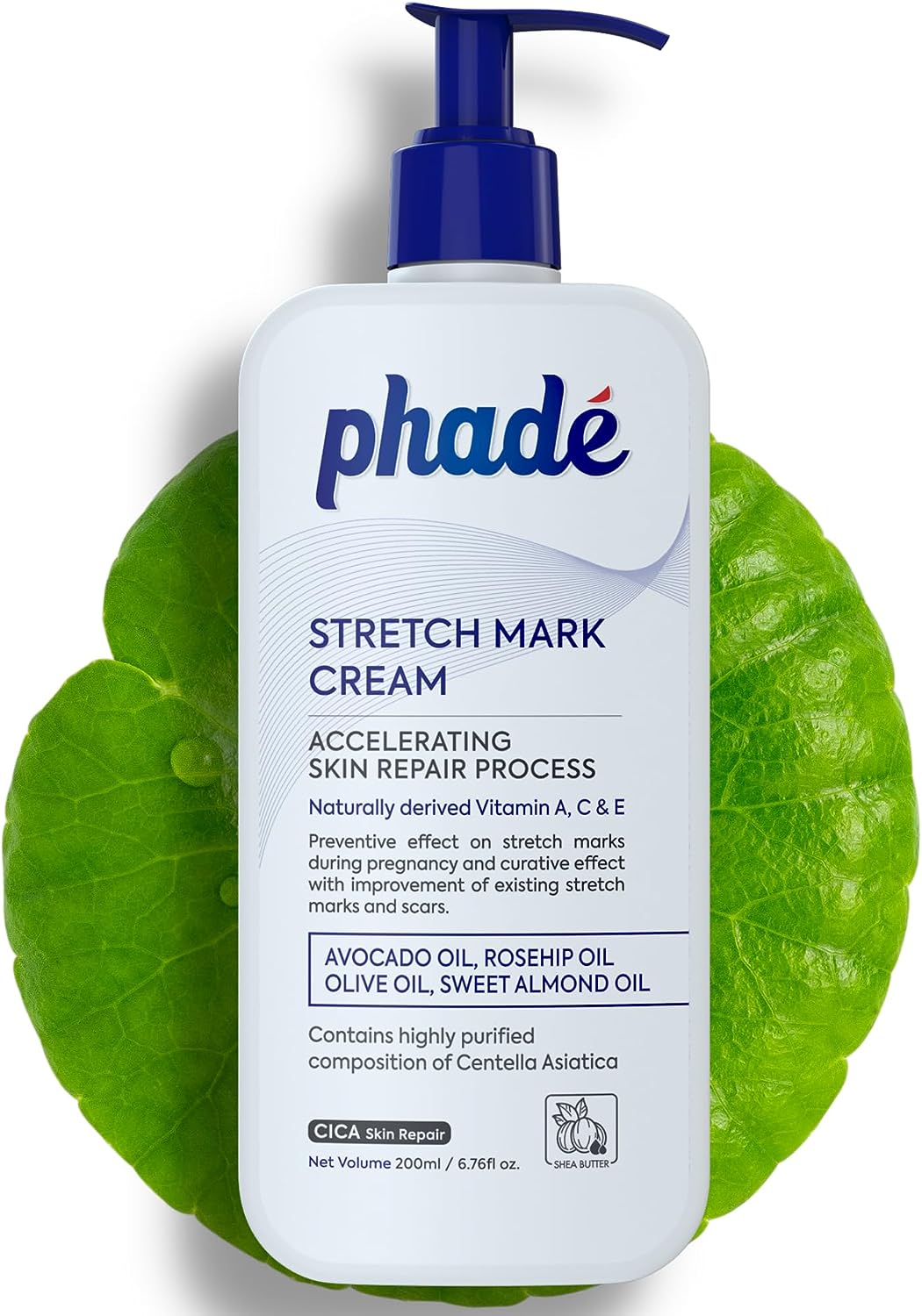 Phade Stretch Mark Cream with Nourishing Formula, 200ml