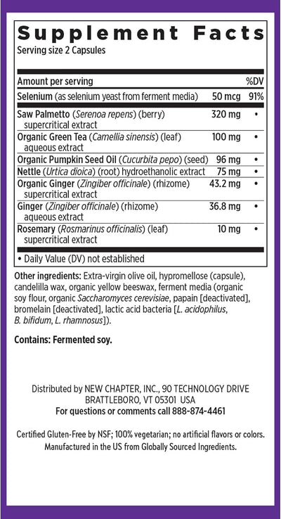 New Chapter Prostate Support - Prostate 5LX with Saw Palmetto, 120 Capsules - Image 6