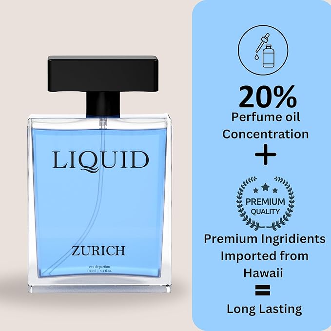 Zurich Liquid Eau De Parfum 90ml - Sophisticated Fragrance - Image 3