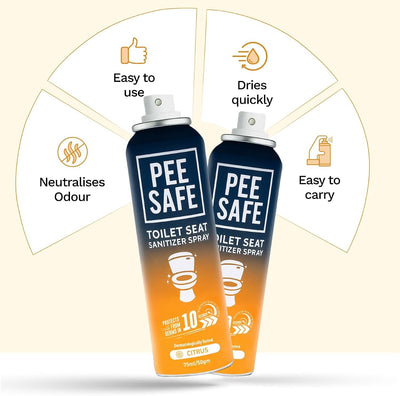 Pee Safe Citrus Toilet Seat Sanitizer Spray - 75ml - Image 3