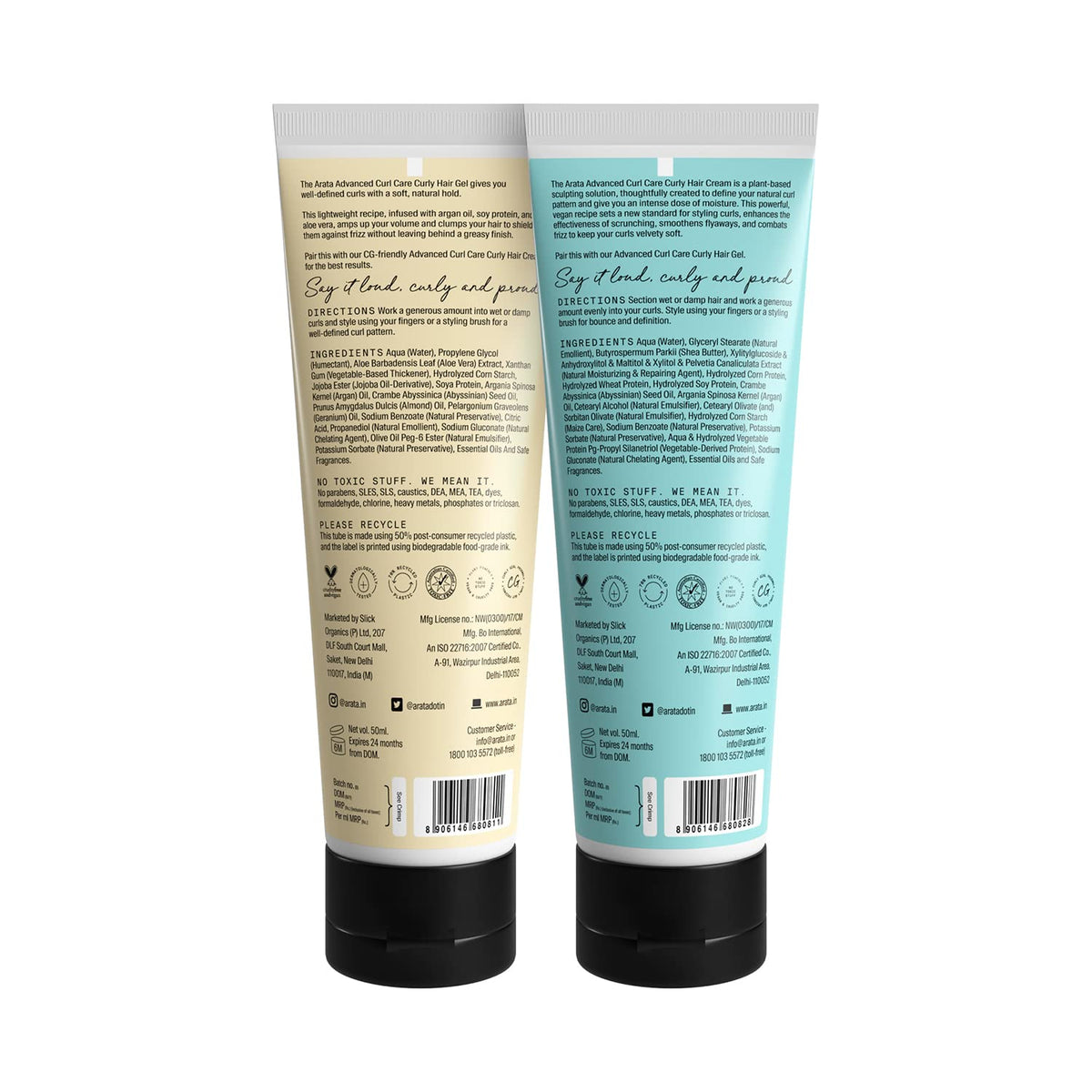 Arata Advanced Curl Care Pro Styling Combo 100 ml